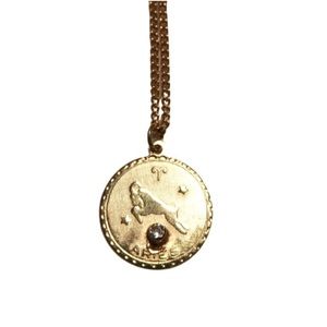Mona Assemi Aries Gold Plated Zodiac Necklace